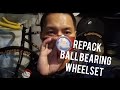 Repack ng ball bearing hubs fixie wheelset