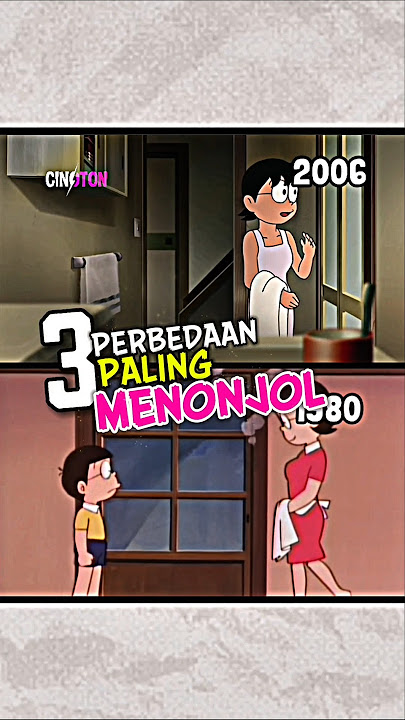 3 Perbedaan MENONJOL di Film Doraemon Dinosaurus Nobita #shorts #trending