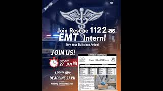 Rescue 1122 Internship #Internship2026 #EMTJobs #MedicalJobs #Rescue1122Jobs #NursingJobs #Shorts