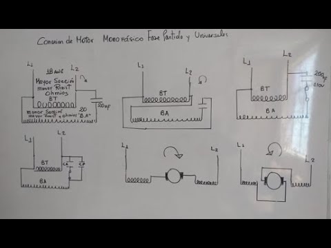 Video: Motor monofásico: esquema eléctrico