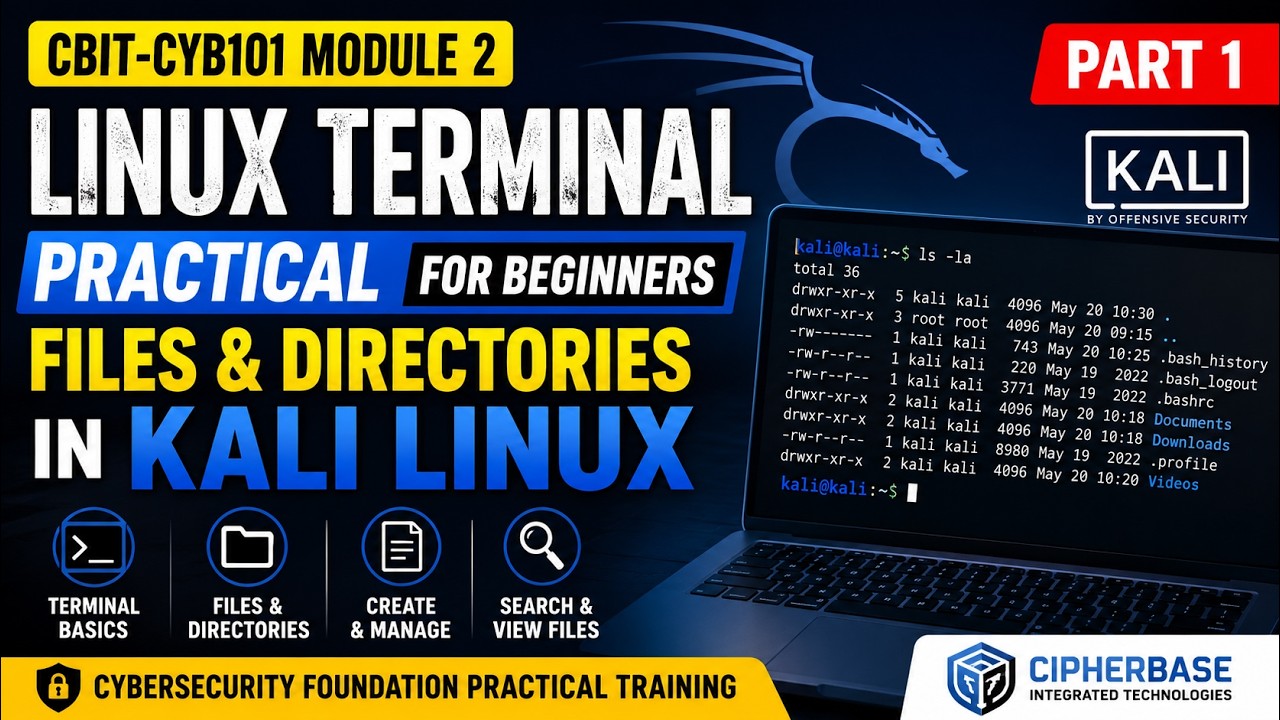 Linux Terminal Practical for Beginners | Files & Directories in Kali ...