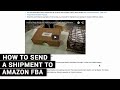 How To Send A Shipment To Amazon FBA