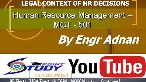 MGT501 Short Lecture 11| MGT 501 Short Videos | HRM Short Lectures