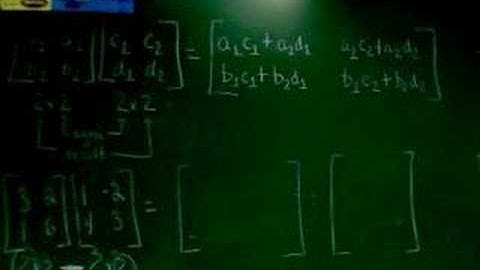 Multiplying Matrices Part 1