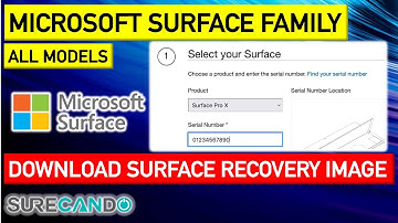 How to download any Surface Recovery Image without owning the device. How to find Serial Numbers.