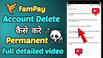 Fampay account kaise delete kare || How to delete Fampay account || Fampay account delete || prinit