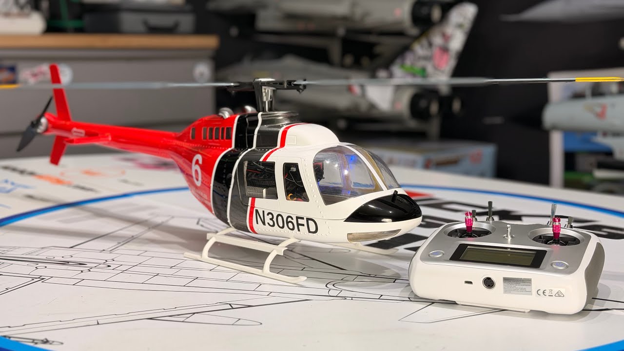 FlyWing Bell-206 ACE 6CH RC GPS Stabilized Scale Helicopter 470L Size - UNBOXING & FIRST STARTUP!🚁