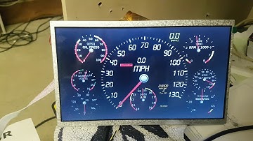Tunerstudio gauges on a raspberry pi4