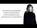 Taylor swift ft kendrick lamar  bad blood lyrics