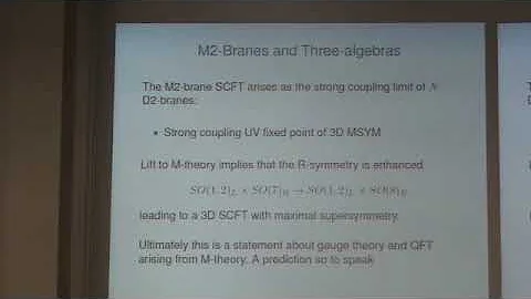 Neil Lambert - M-Branes: Lessons from M2s and Hope...