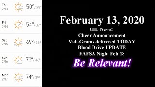 February 13, 2020 Big Spring High News & Weather
