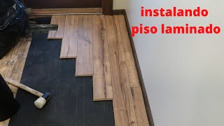 INSTALANDO PISO LAMINADO PARA AVANZADOS  # piso laminado