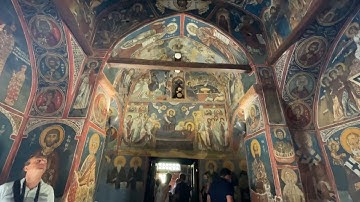 Panagia Asinou Church in Troodos Mountains | Unesco World Heritage | Trip to Larnaka, Cyprus 2021