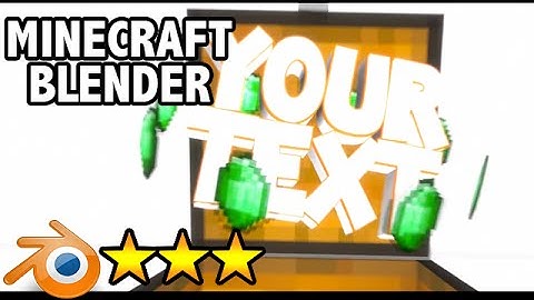 FREE 3D Minecraft Blender Intro Template - 3D Intro Template #5