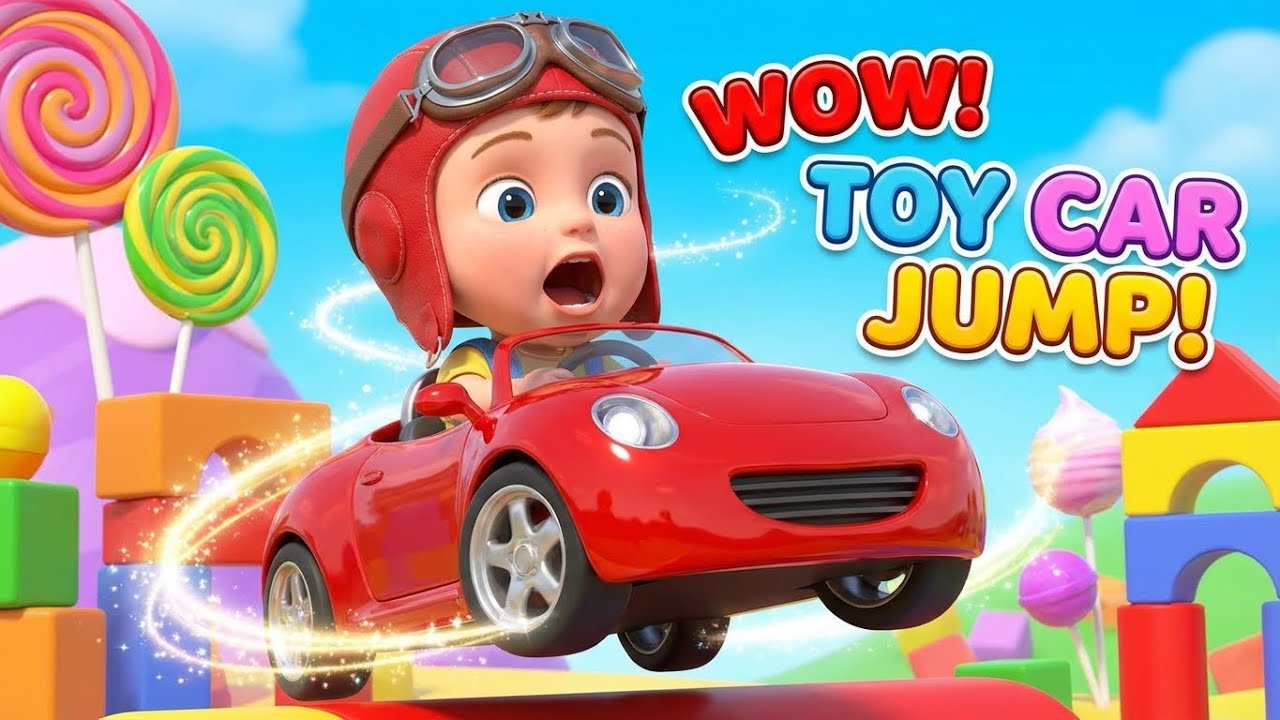 🚗 Baby vs Animals: Super Car Race! 🦁🏁 3D Animated Cartoon for Kids