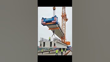 100-Ton Crane Cable Snaps During Bridge Segment Lift Operation #fail #engineering #construction