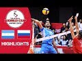 ARGENTINA vs. RUSSIA - Highlights | Men's Volleyball World Cup 2019