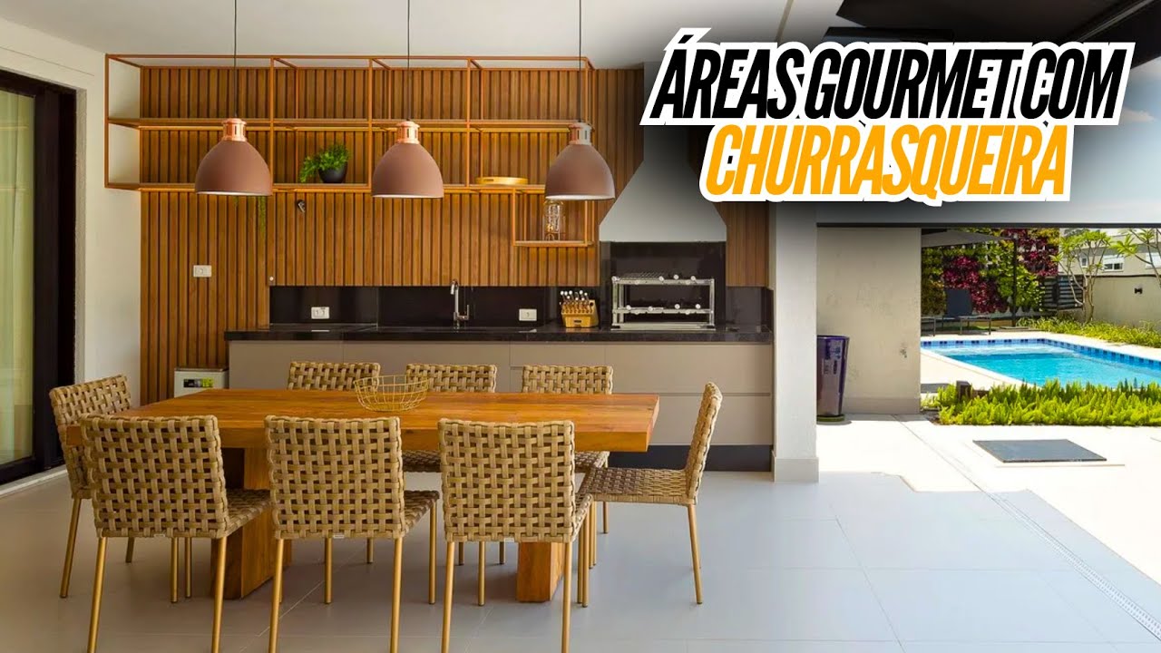 40 MODELOS DE ÁREAS GOURMET COM CHURRASQUEIRA PARA INSPIRAR SEU PROJETO ...