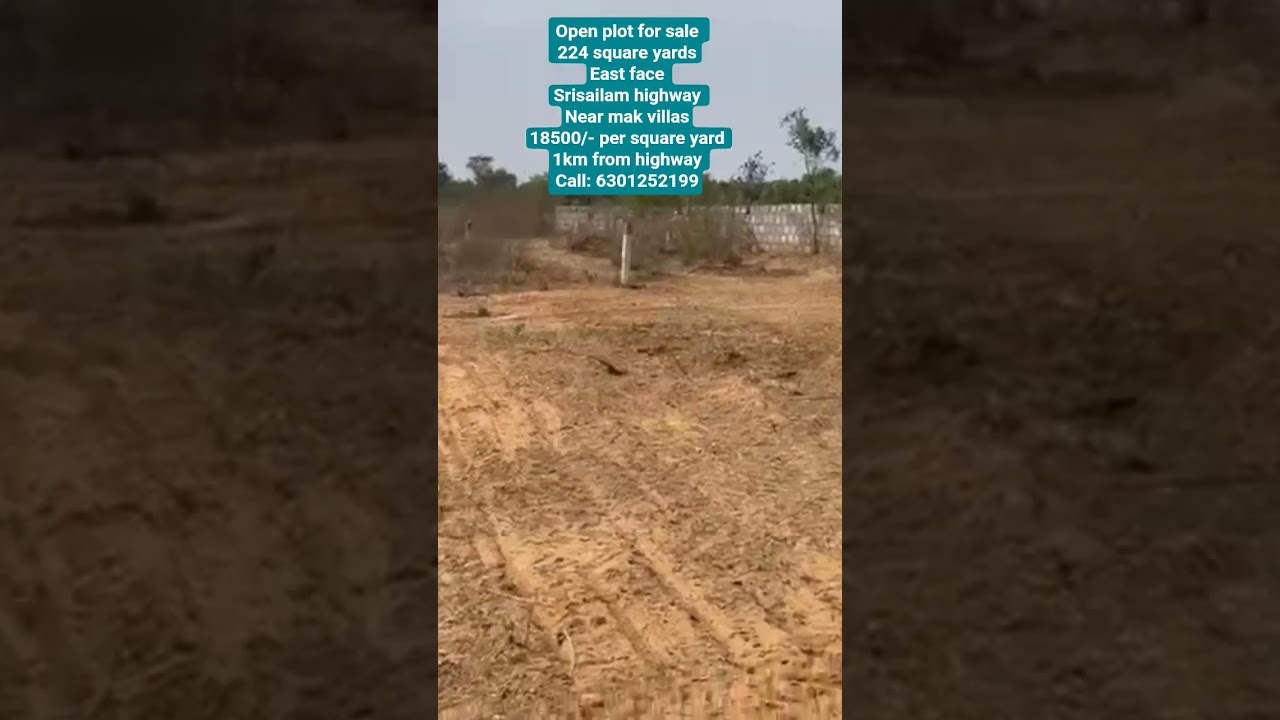 open plot near mak villas maheswaram srisailam highway 