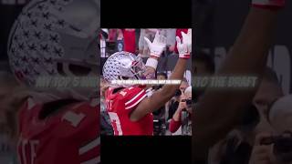 MY Top 5 NFL Draft recievers #ranking #nfl #shorts #clips