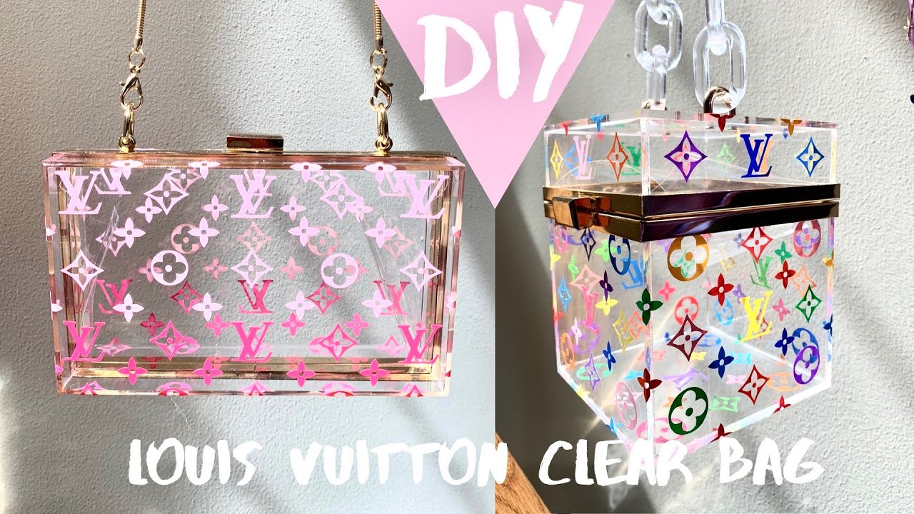 DIY Louis Vuitton Clear Bag, LV Box Scott Bag