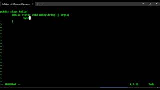 Hola Mundo con Java con editor VIM Windows