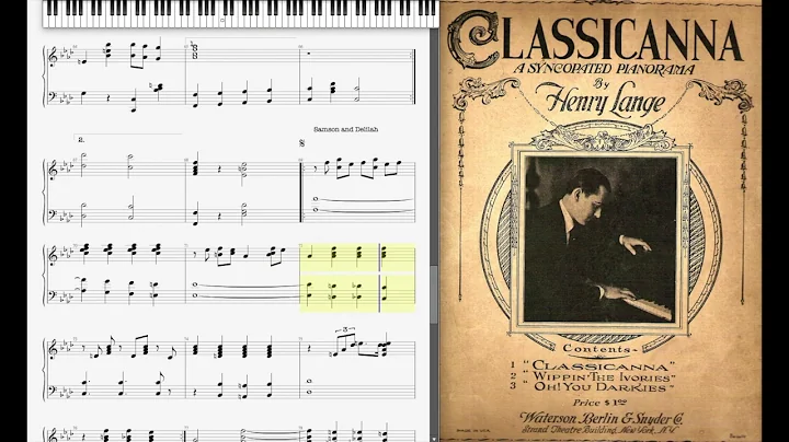 Classicanna - Henry Lange (1923, Novelty piano)