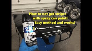 How I don’t get stripes when spray painting (Easy method)
