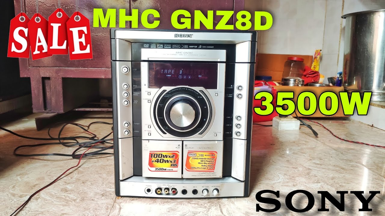 Sony Amp MHC GNZ8D 3500W P.M.P.O powerful 5.1 channel