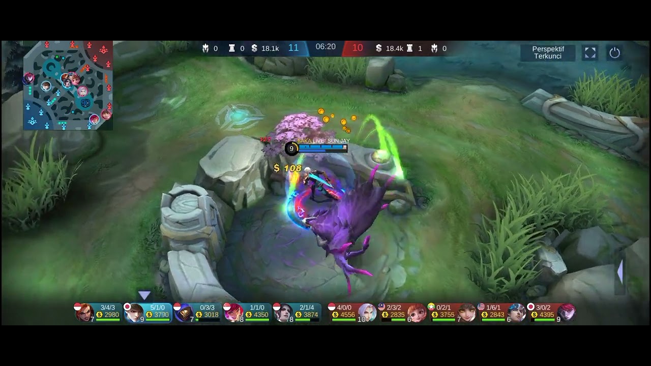 Liat gameplay gusion auto pro