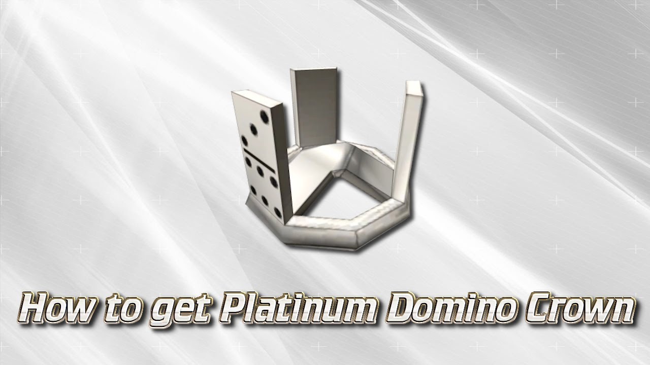 Paid Roblox Item Platinum Domino Crown On ROBLOX YouTube 