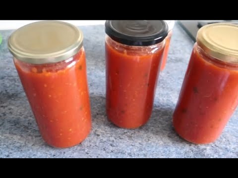 Video: Receta de salsa de tomate para el invierno