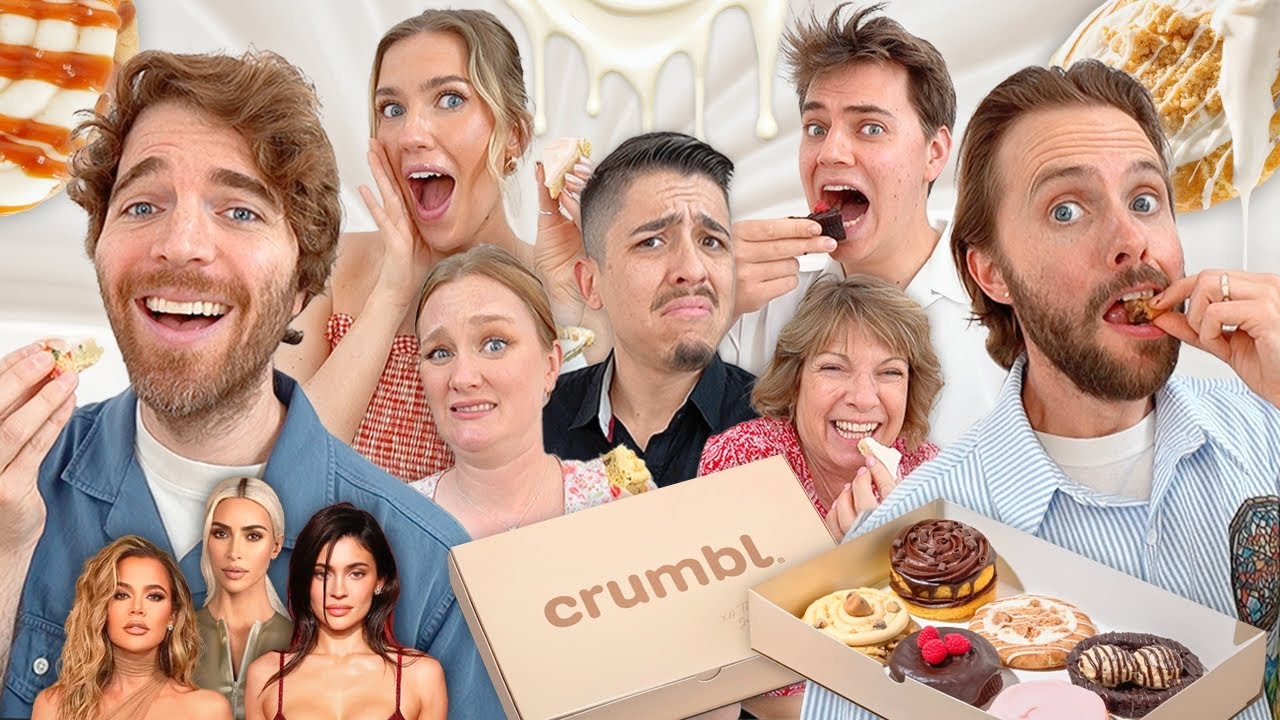 Tasting The CRUMBL KARDASHIAN Collab with Shane, Morgan, My Mom, and Spencer!!!