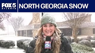 Snow falling harder across Georgia | FOX 5 News screenshot 2