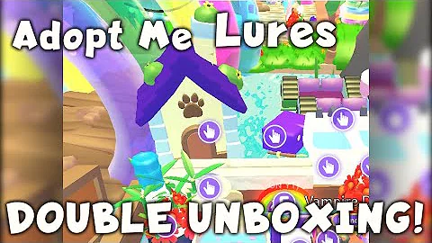Lures, double unboxing! Blazing Lion #adoptme #roblox