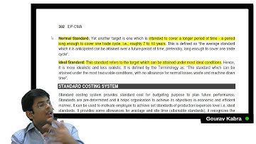 CS Ex - Cost Theory - Standard Costing