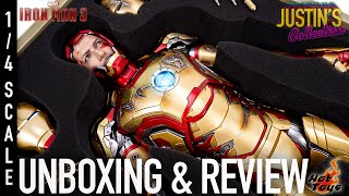 Hot Toys Iron Man MK42 Reissue Iron Man 3 1/4 Scale Figure Unboxing & Review