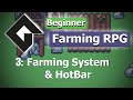 GameMaker: Farming RPG (Part 3: Farming System and HotBar)