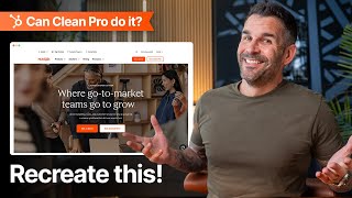 Recreate HubSpot's Home Page with Clean Pro Net Worth