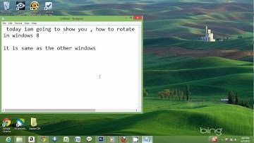 how to rotate screen in windows 8