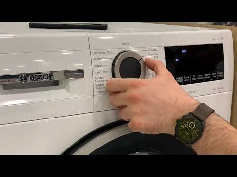 Bosch çamaşır makinesi kullanım bilgisi WGA141X0TR WGA142X0TR modelin kullanım bilgisi.