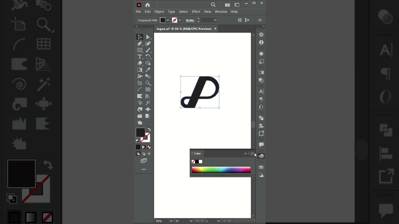 Modern Letter P Logo Design 