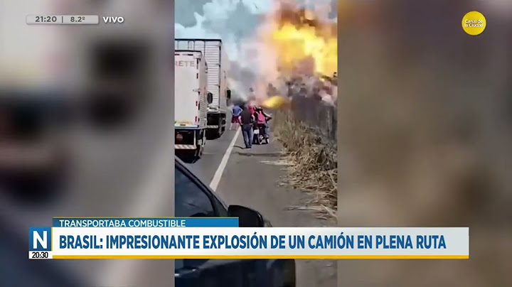 Brasil: explosión de un camión que transportaba combustible en plena ruta │N20:30│ 04-07-24