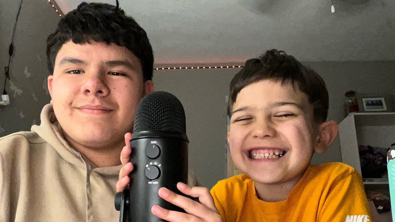 My brother try’s ASMR for the first time!
