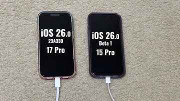 iOS 26 (23A330) iPhone 17 Pro vs iOS 26 (Beta 1 / 23A5260n) iPhone 15 Pro Boot-up speed test