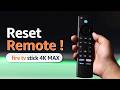 How to Reset Amazon Fire TV Stick 4K Max Remote [Repair]