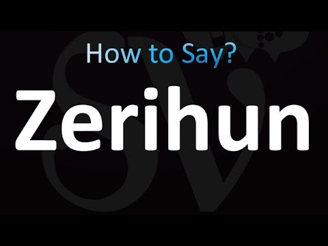 How To Pronounce Zerihun Correctly