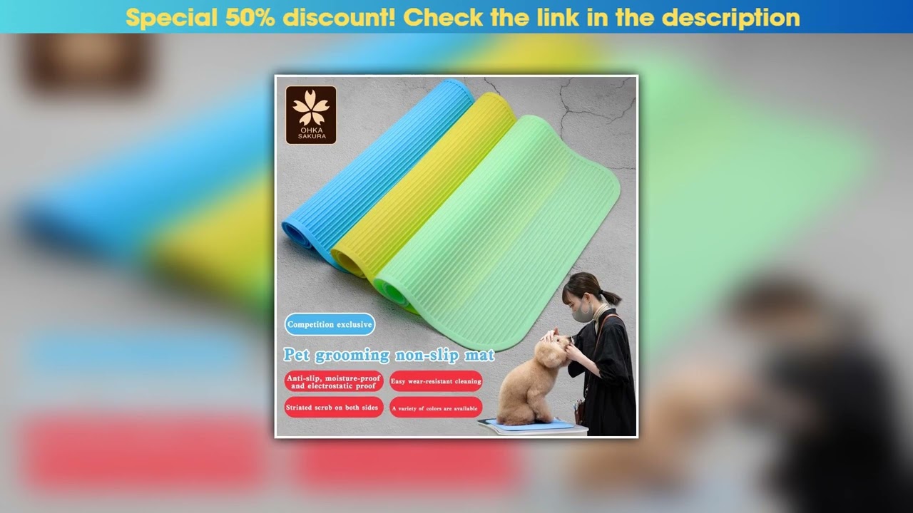 New Arrival Pet grooming table non-slip mat pet grooming table mat pet groomer competition non-slip