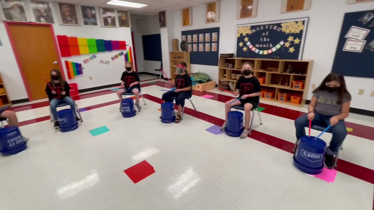 3rd grade Patriot Pulse Imagine Dragons Believer bucket Drums YouTube