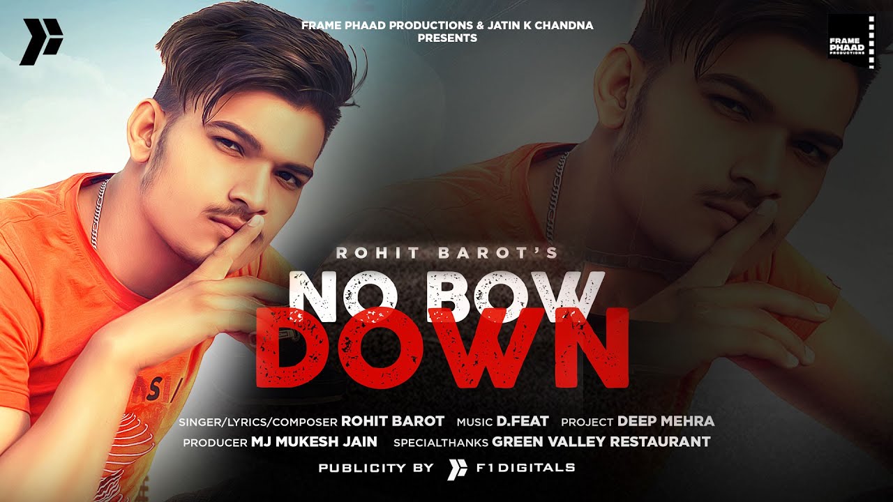 No Bow Down | Rohit Barot | Latest Punjabi Song 2022 | New Punjabi Song 2022 |